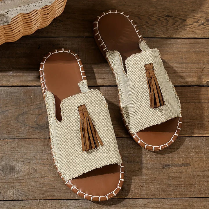 Women's Open-Toe Sandals Tassel Detail