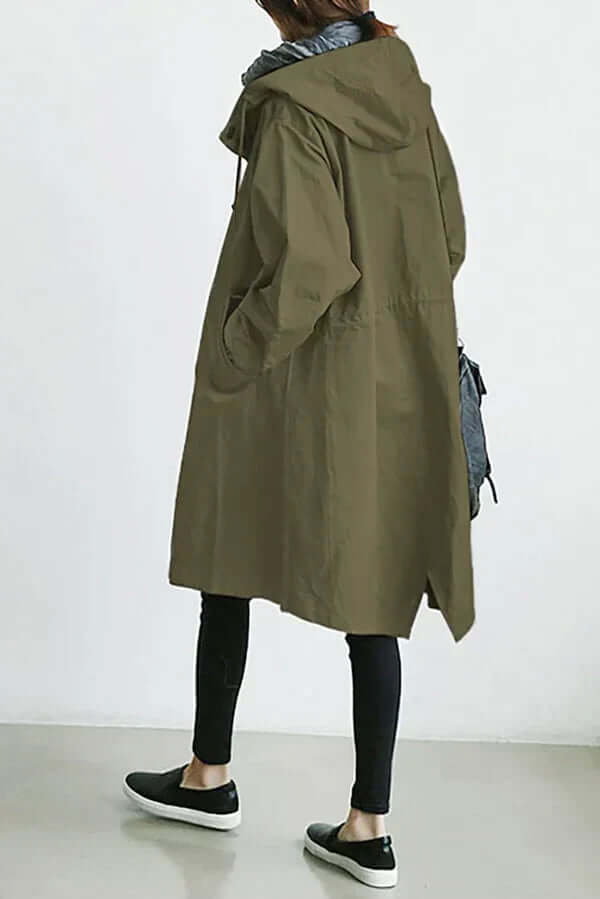 Women's Waterproof Rain Cape Lightweight Breathable Jacket