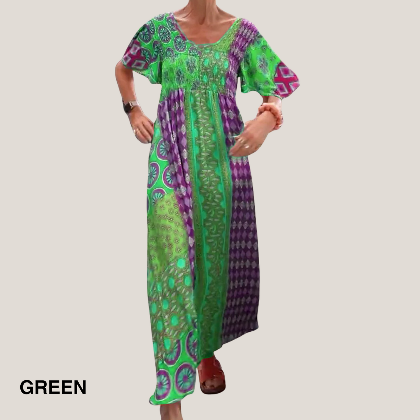 Women's Paisley Midi Dress