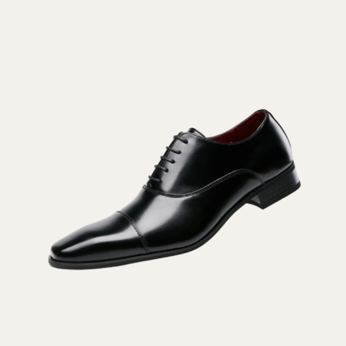 Men's Leather Dress Shoes Polished Black