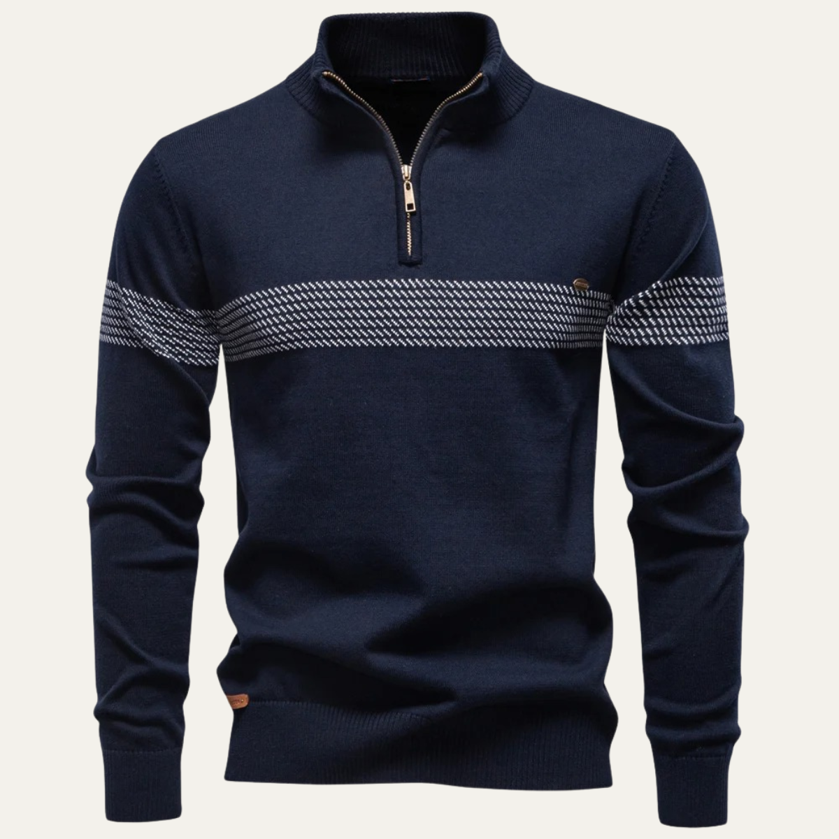Men's Half Zip Wool Sweater