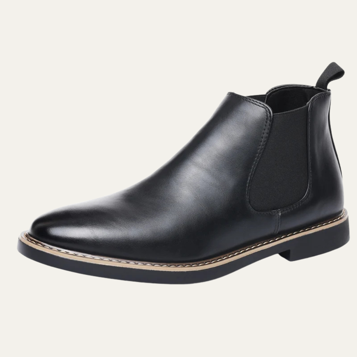 Men's Leather Chelsea Boots Classic Black