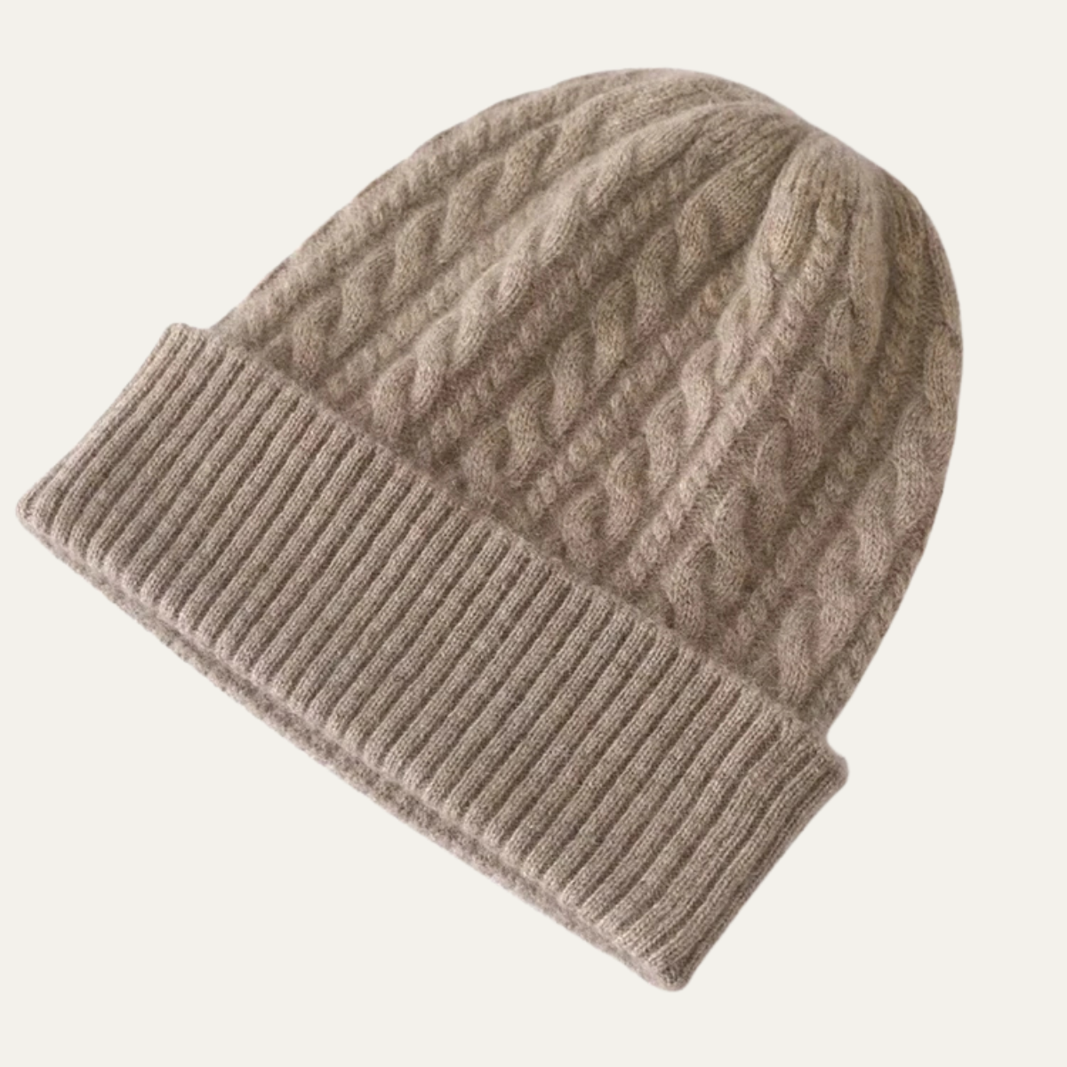 Men's Cashmere Beanie Classic Ribbed Knit