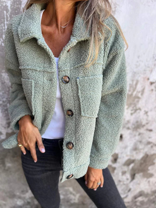 Women's Cardigan Sweater With Front Button Pocket