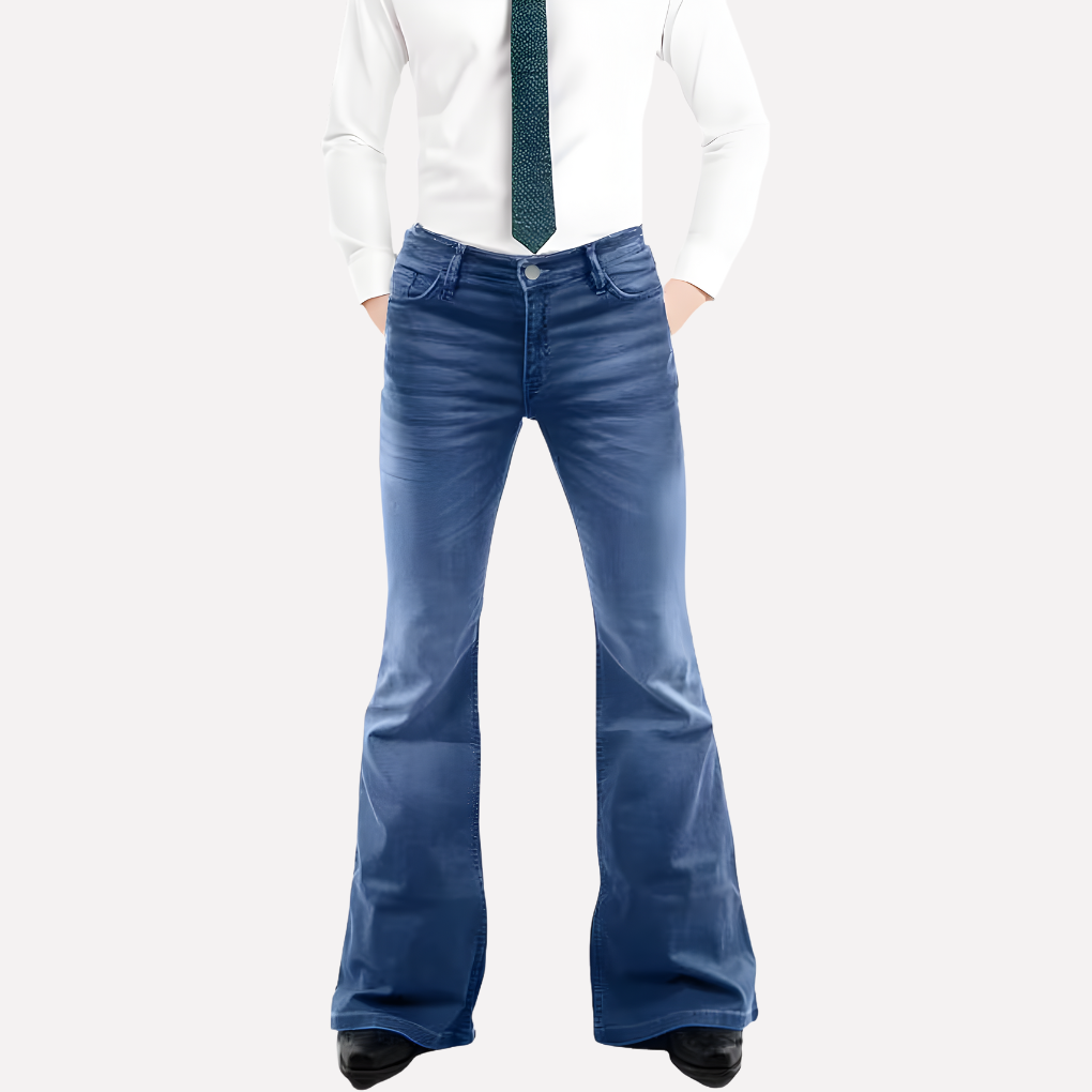 Men's Flared Vintage Jeans - Fashinoza