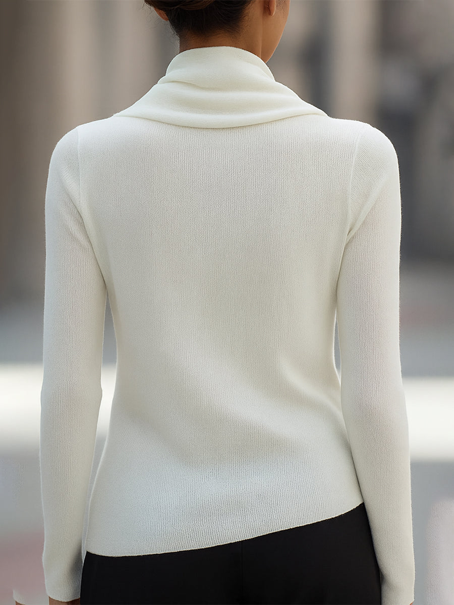 Women's Long-Sleeve Cowl Neck