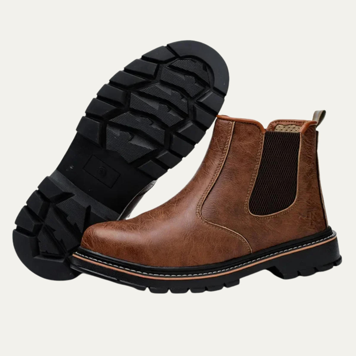 Men's Waterproof Steel Toe Slip On Work Boots