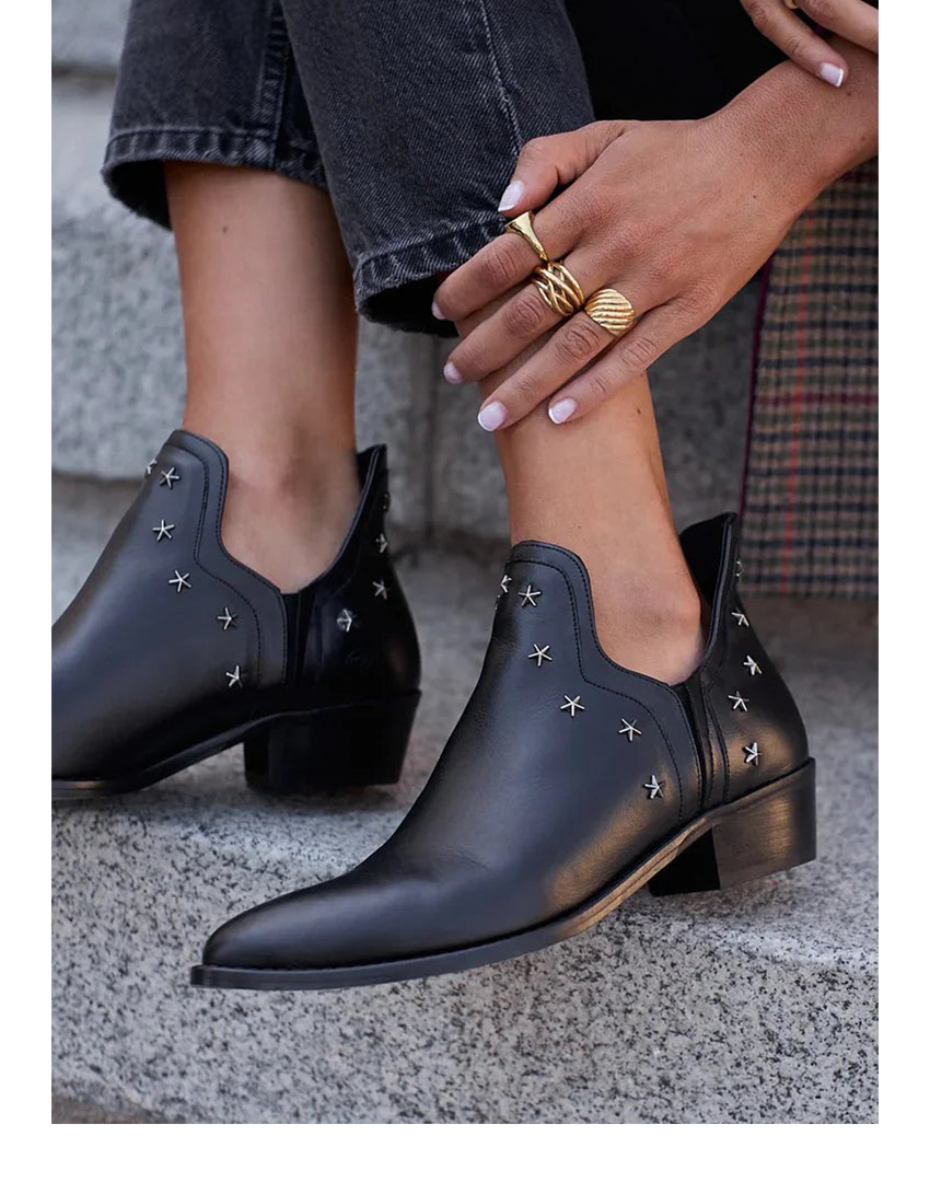 Women's Ankle Boots Starry Design - Fashinoza