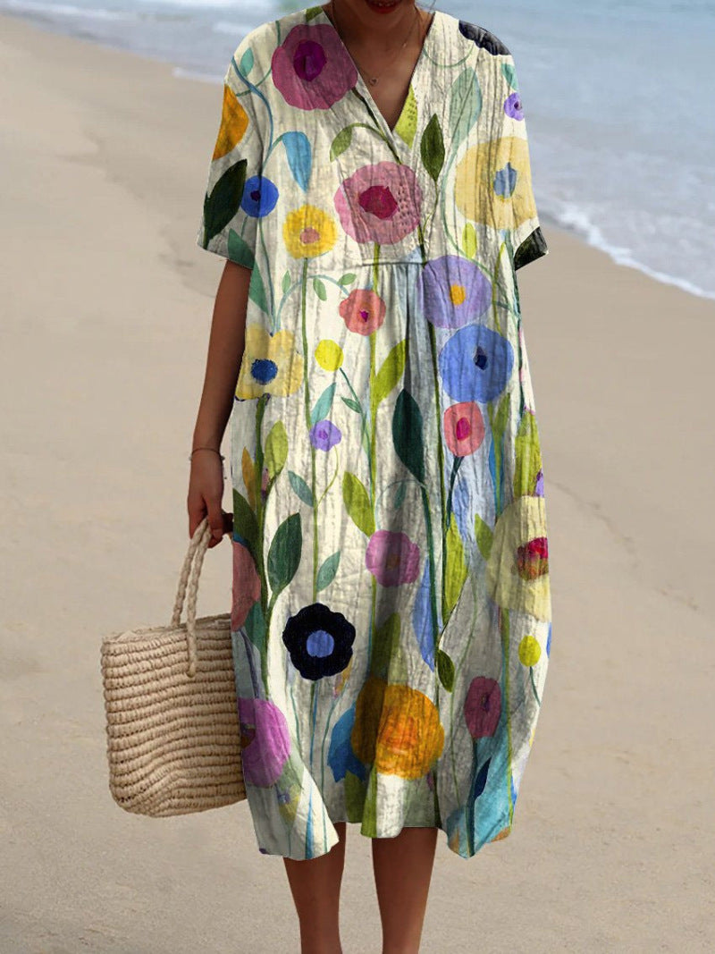 Women's Floral Print Summer Dress