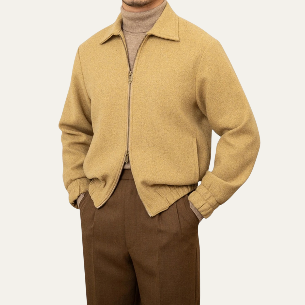 Men's Classic Wool Zip Jacket