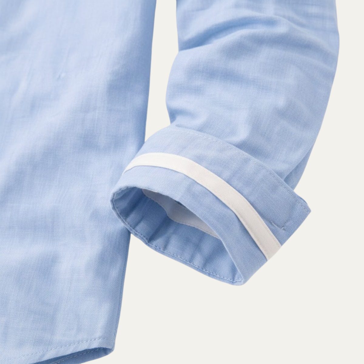 Men's Business Button Up Shirt Standing Collar Cotton White