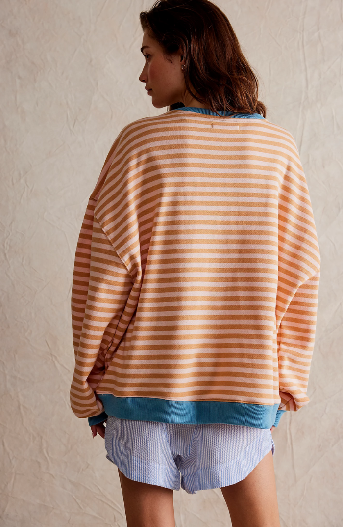 Alana | Women Spring Striped Crewneck Sweater