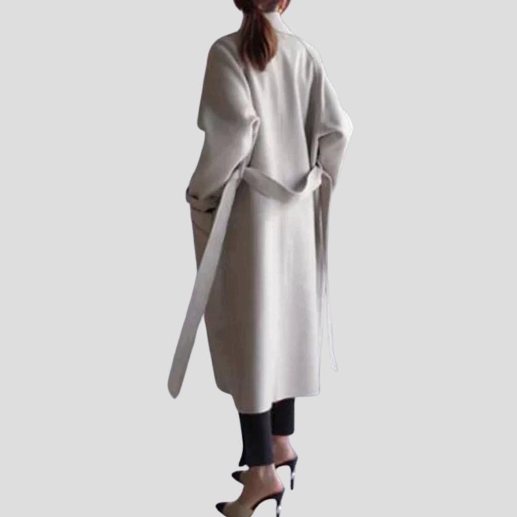 Women's Wool Coat Long Elegant Cold Weather