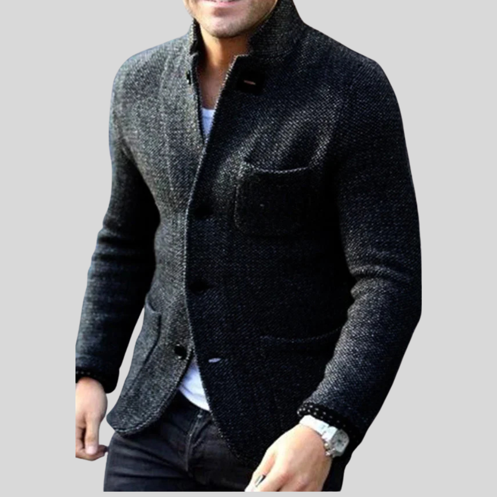 Men's Down Blazer Warm Insulated Navy