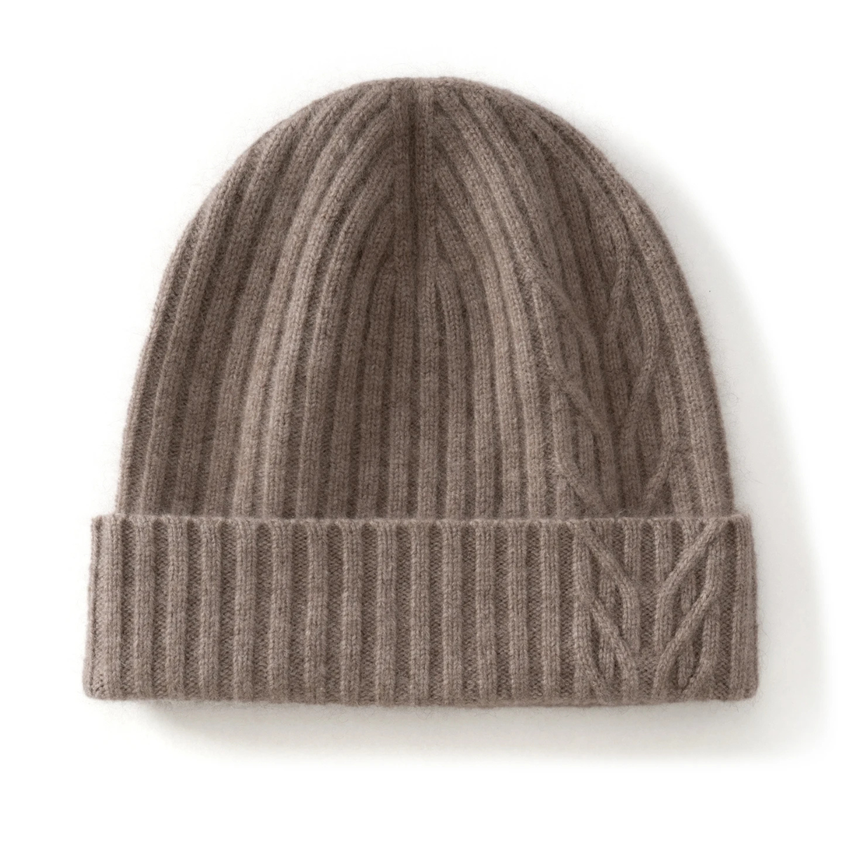 Men's Cashmere Ribbed Beanie