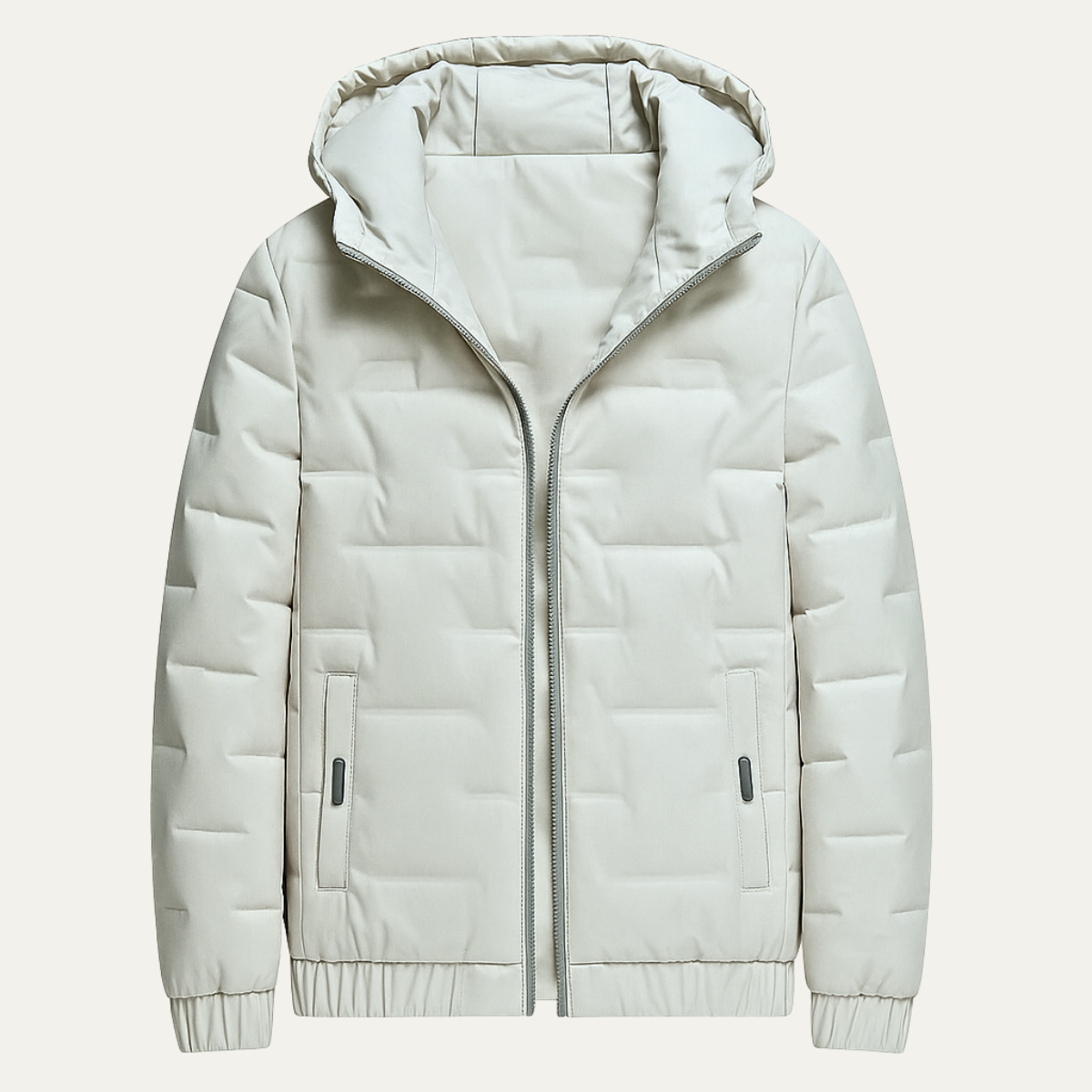 Men's Insulated Ski Jacket Warm Hooded Parka Khaki - Fashinoza