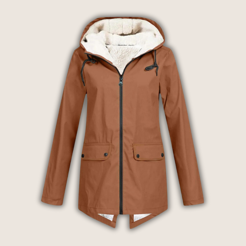 Women's Hooded Zip Winter Jacket
