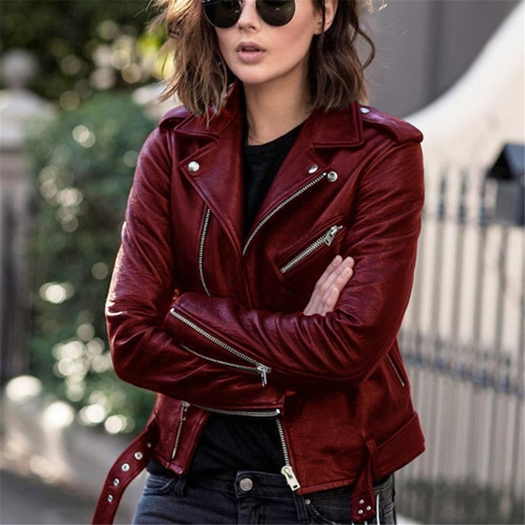 Leather Jacket Vibrant Colors
