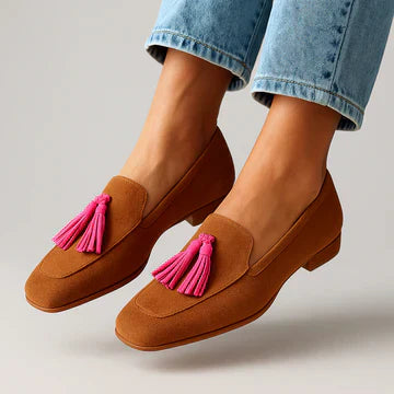 Bow Detail Classic Orthopedic Loafers