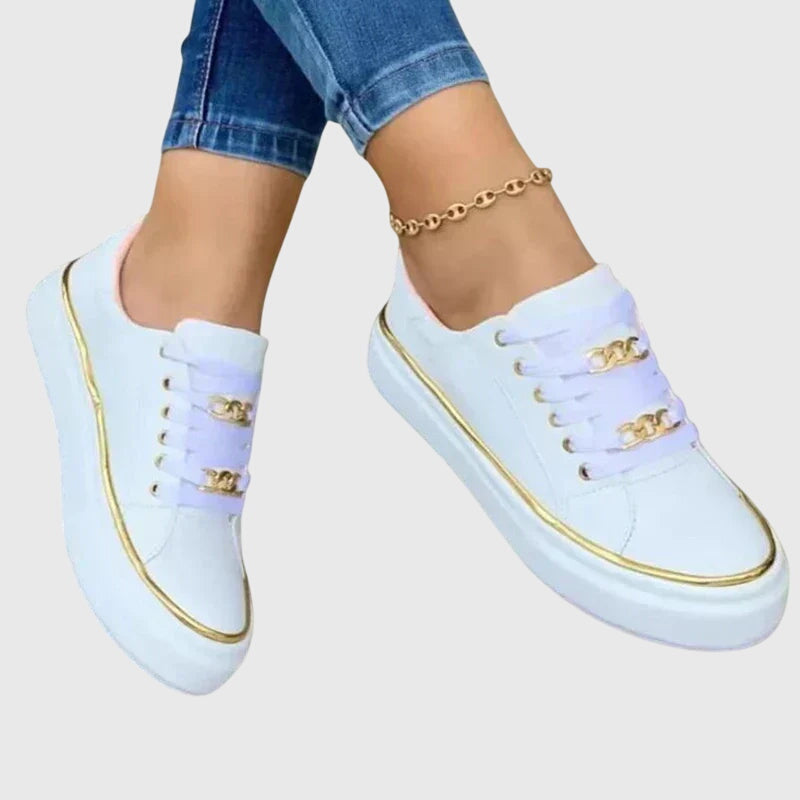 Women's Lace-Up Sneakers Arch Support