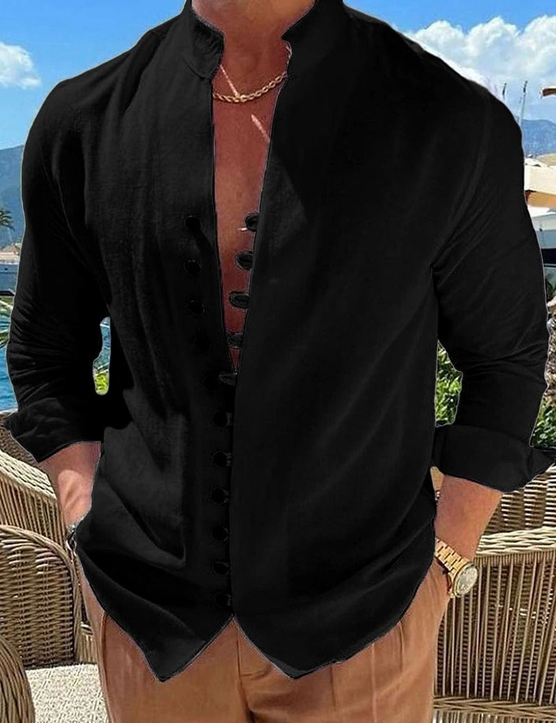 Men's Cotton Long Sleeve Shirt