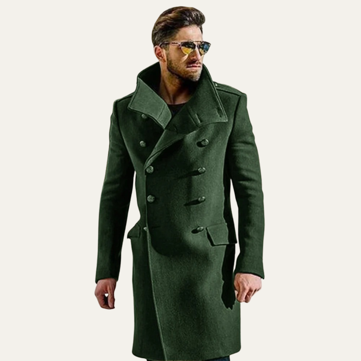 Dunhill Men's Wool Double Breasted Trench Coat