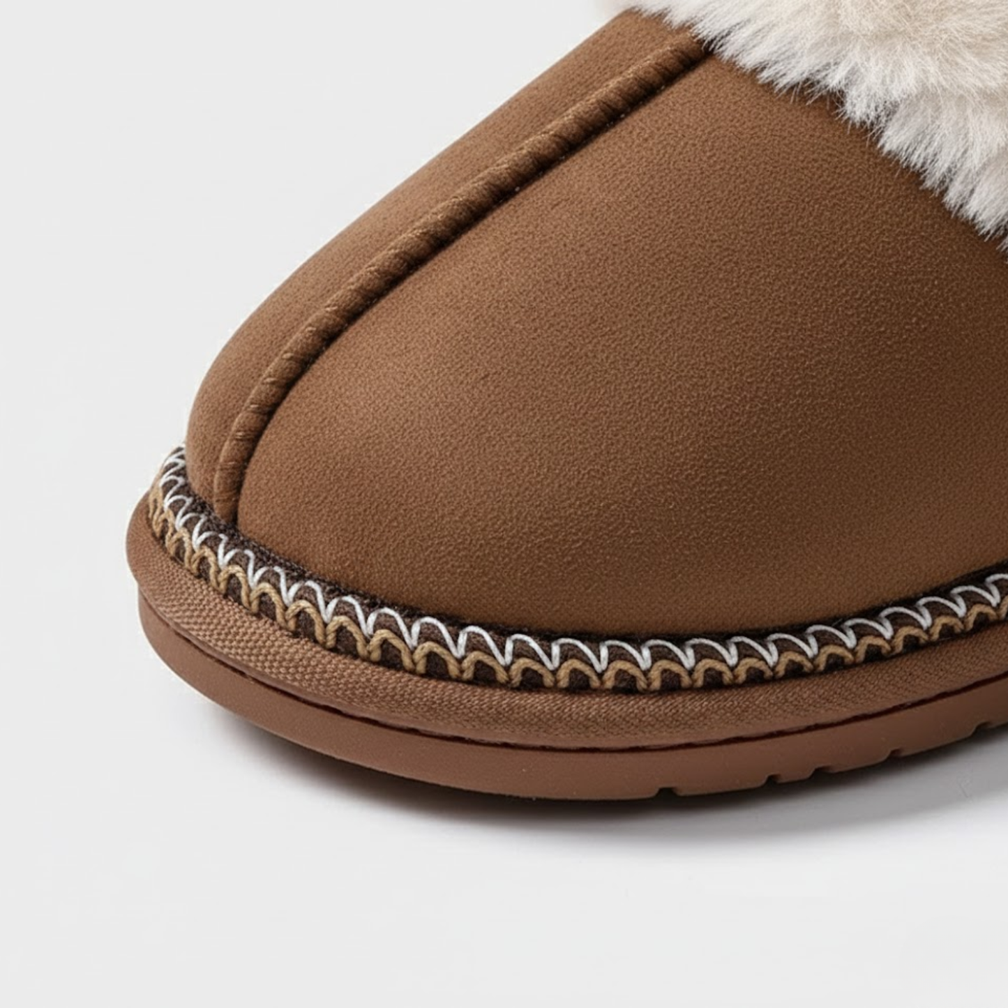 Smile Pop Winter Fur Cotton Slippers Women Soft Comfort Fuzzy Bedroom Slides