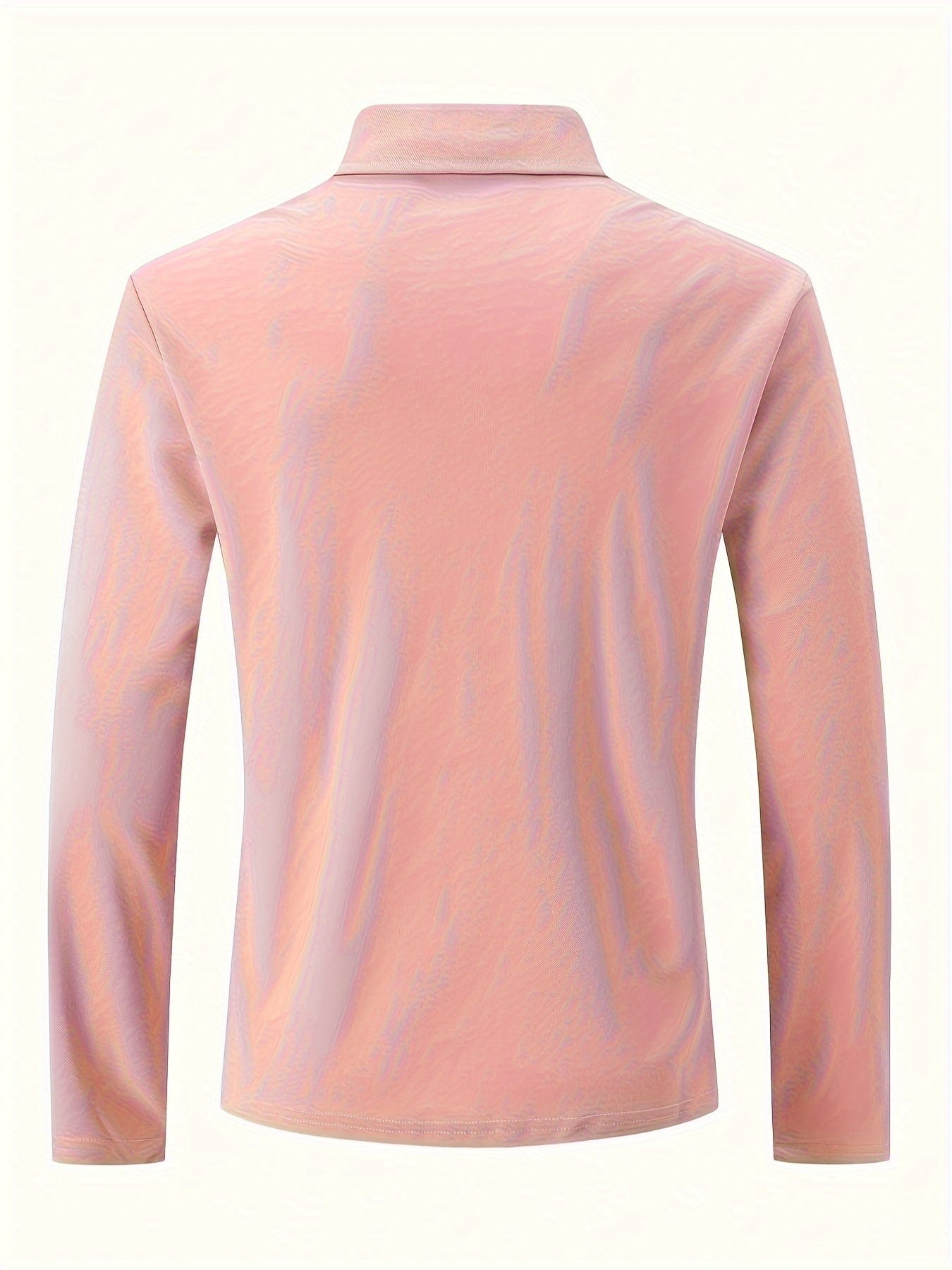Men's Long Sleeve Polo Shirt Cotton
