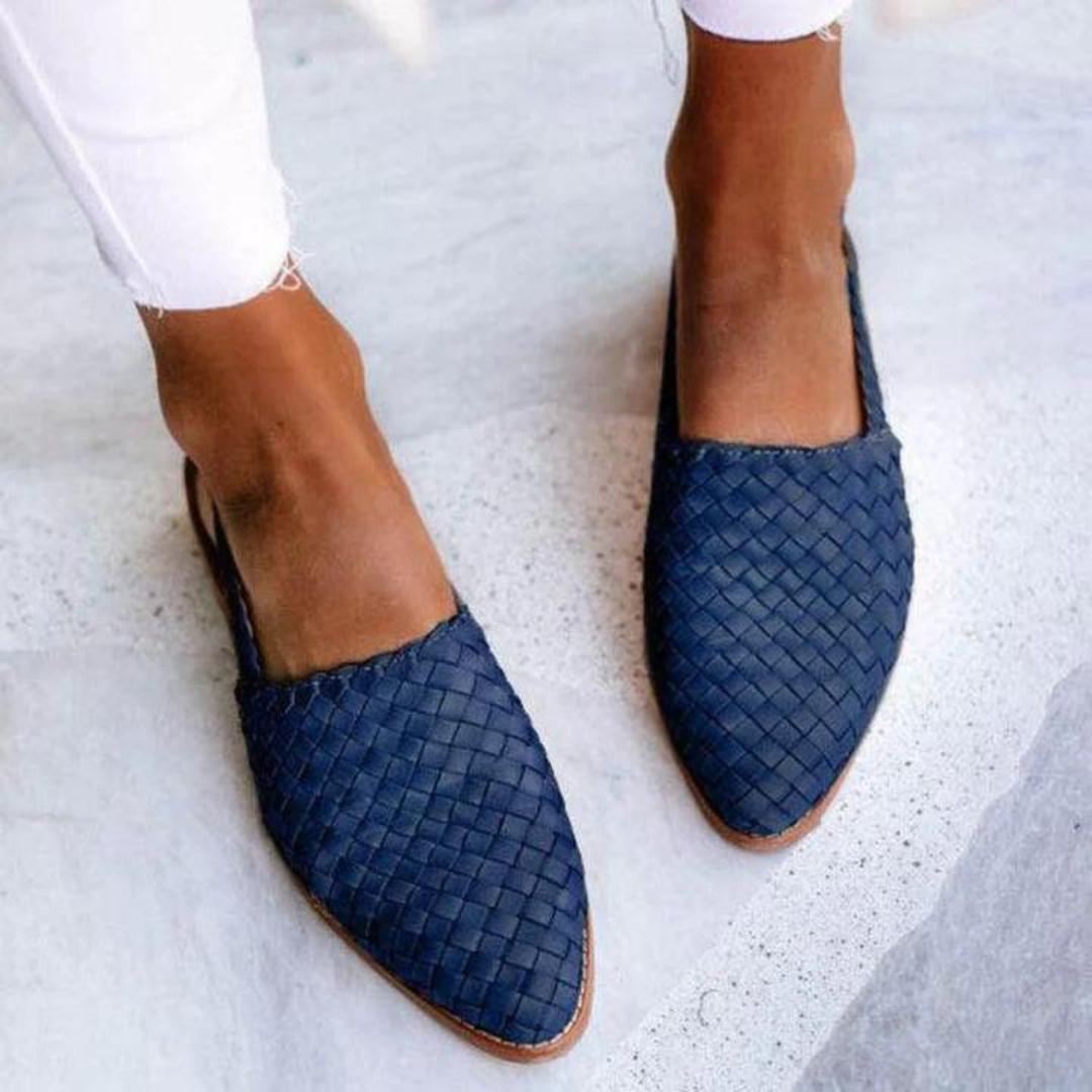 Women's Slingback Loafers Woven