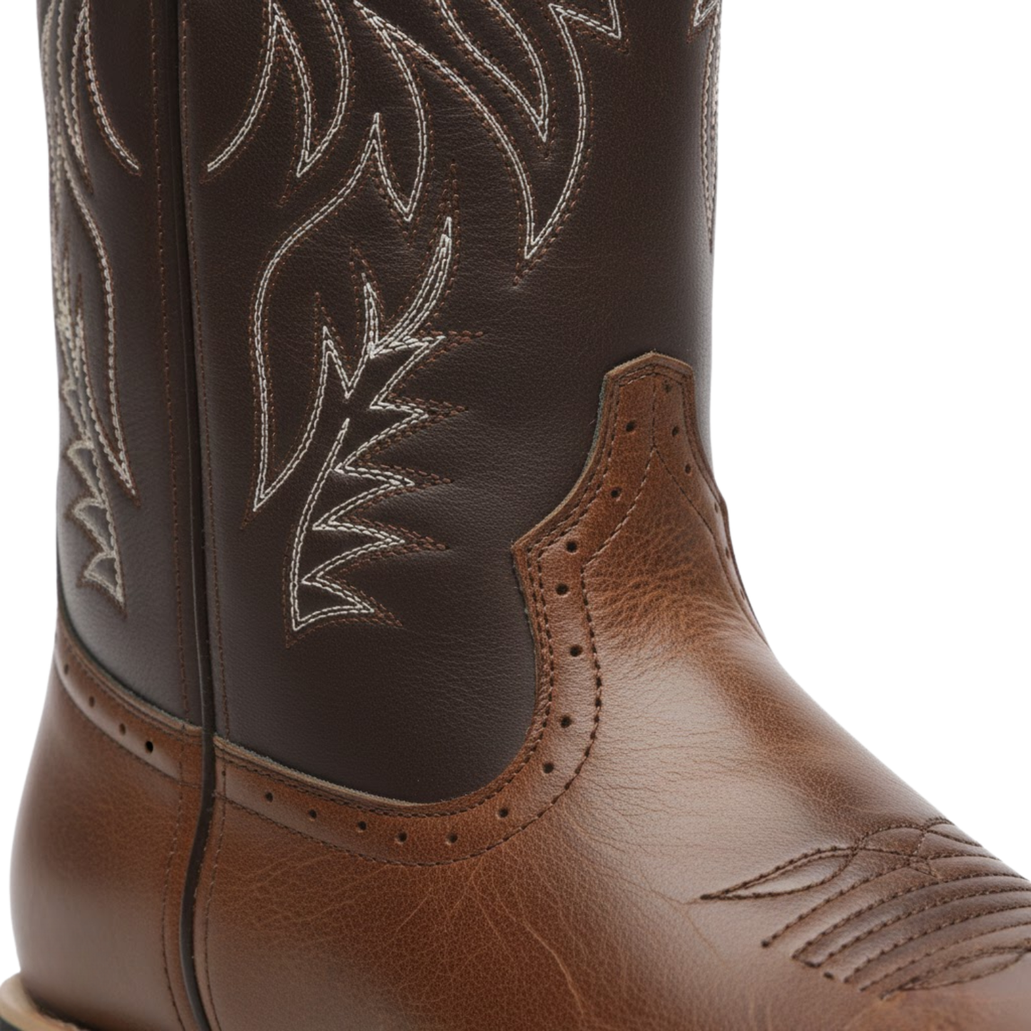 Men's Western Cowboy Boots Fashion Embroidery Boots Square Head Male Boots