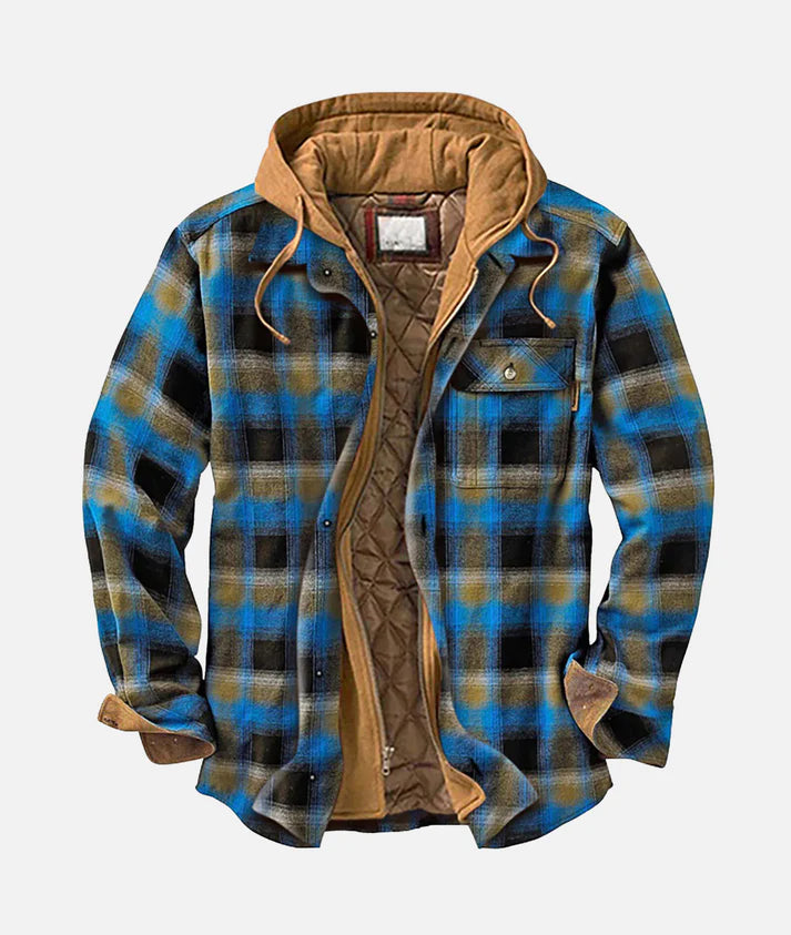 Charles | Men's Patchwork Lined Warm Hooded Jacket