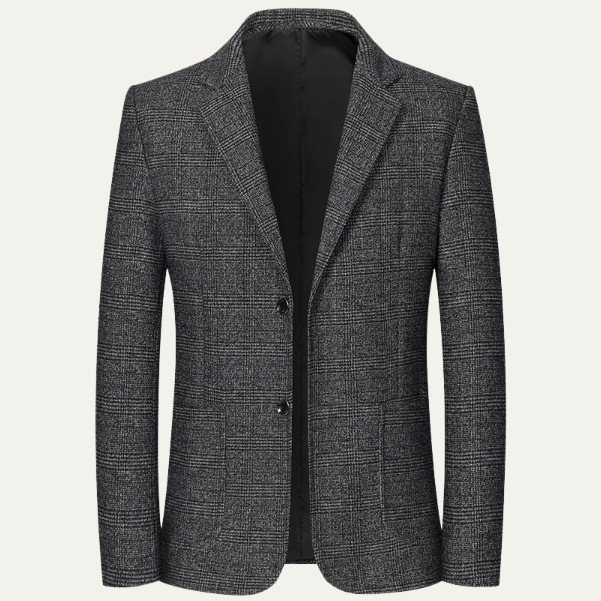 Men's Plaid Blazer Jacket Checkered Wool