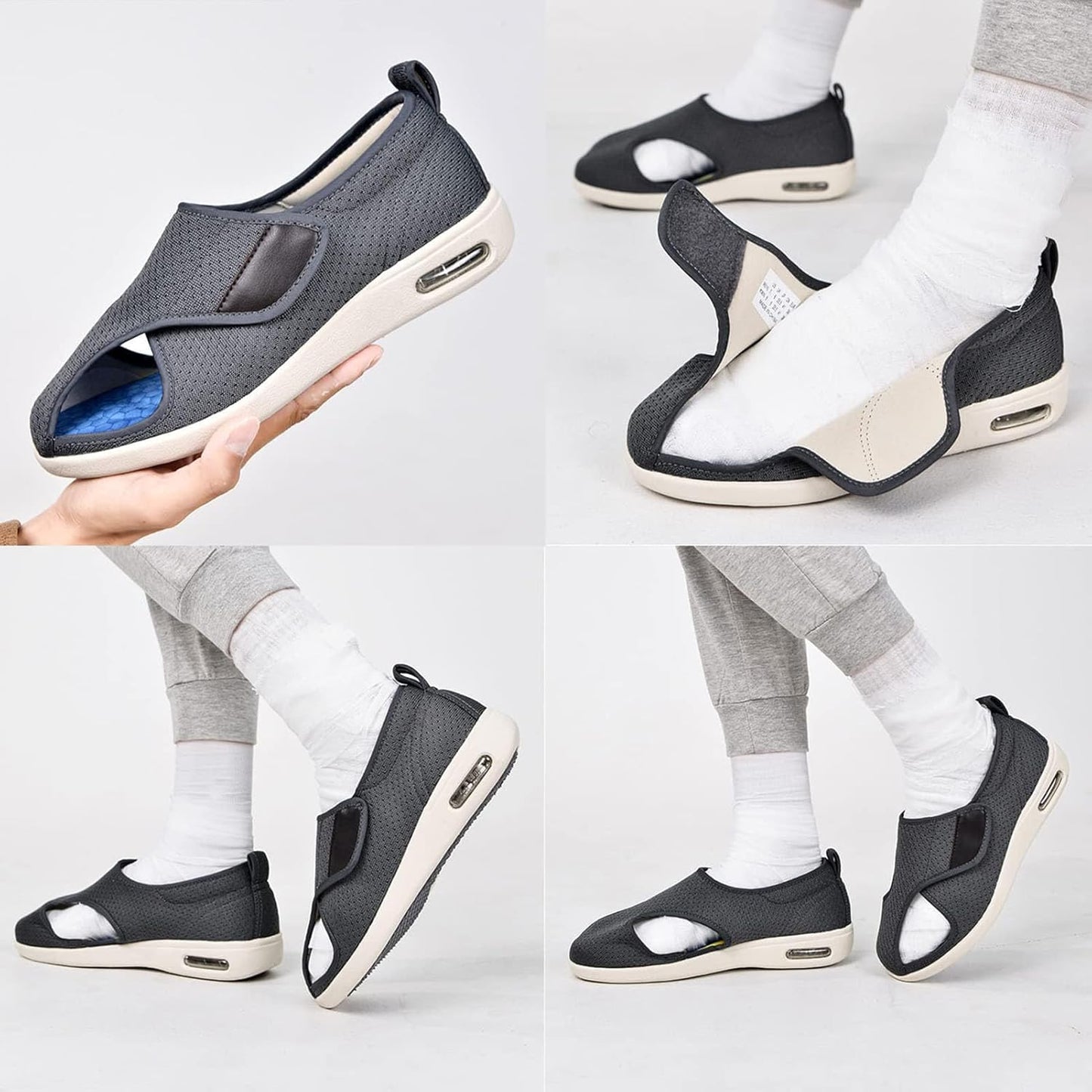 Orthopedic Shoes for Women with Extra Wide Toe Box and Air Cushion Sole