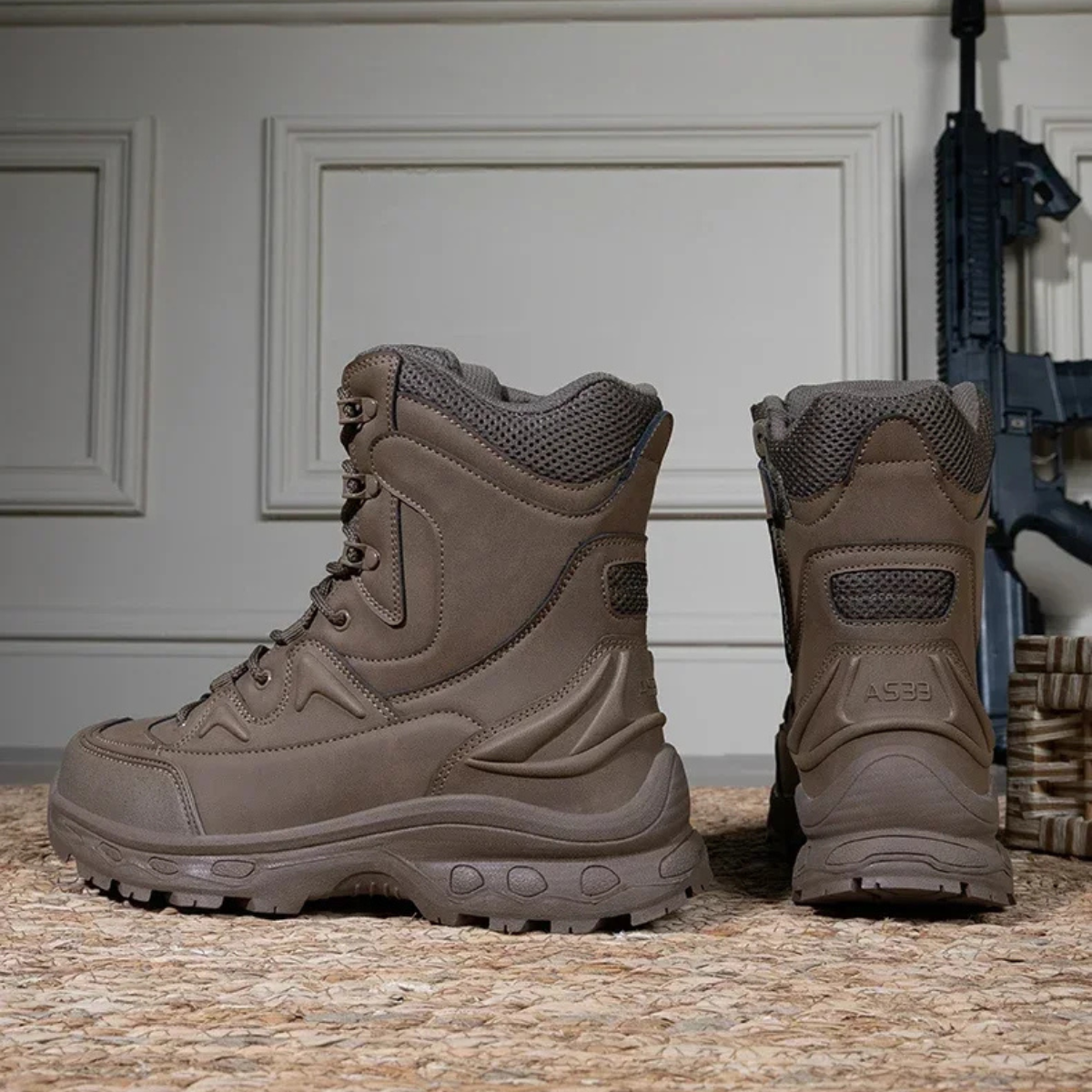 Men's Waterproof Snow Boots Durable Tactical Insulated