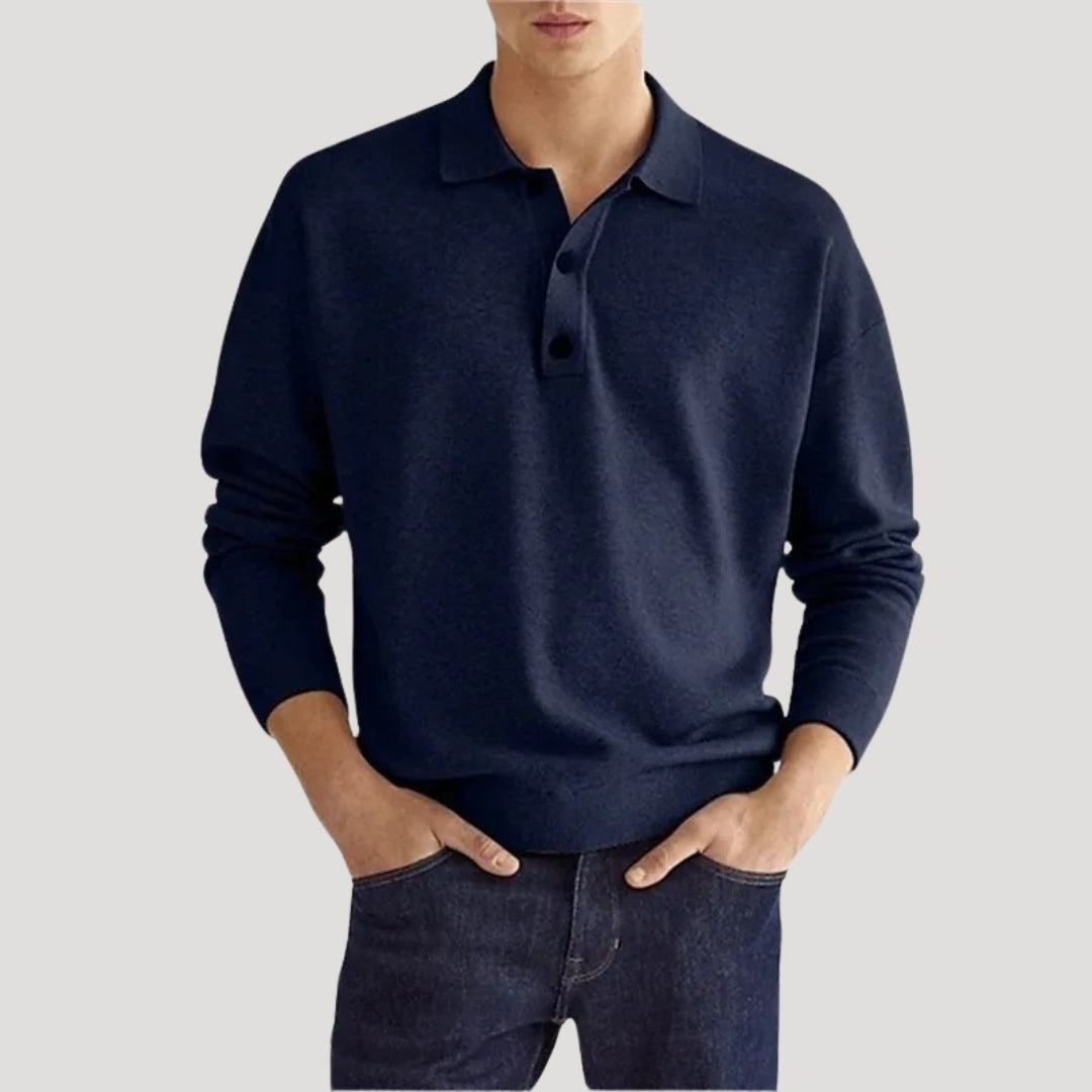 Arthur | Men Spring Polo Collar Pullover