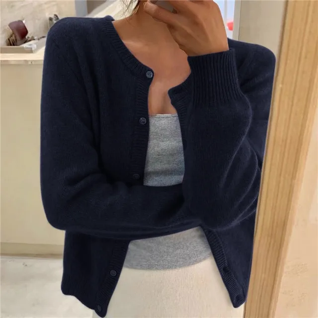 Ruby | Women’s Winter Button Front Long Sleeve Cardigan