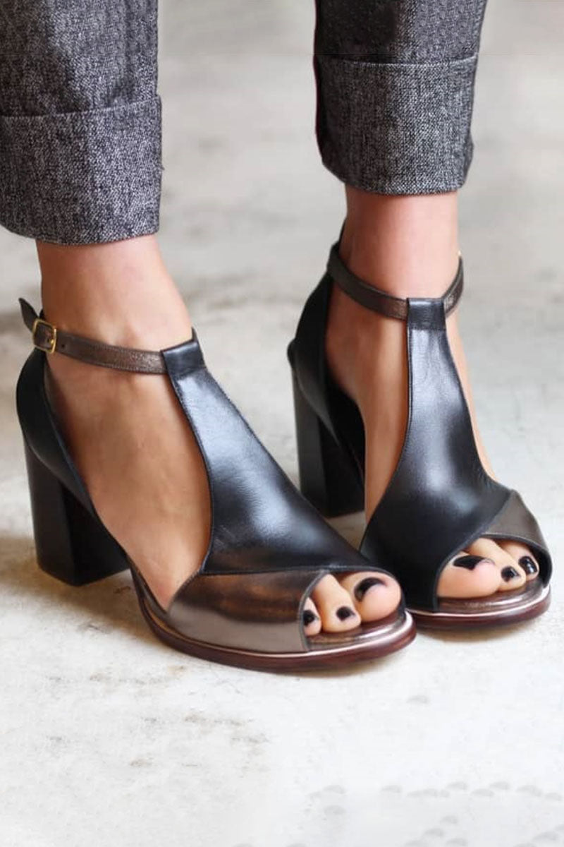 Women's Block Heel Ankle Strap Sandals