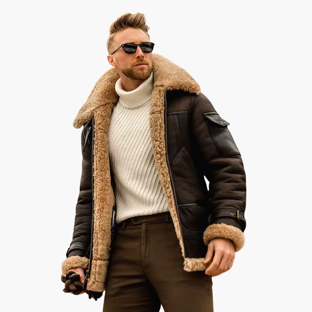 Men’s Classic Aviator Winter Jacket