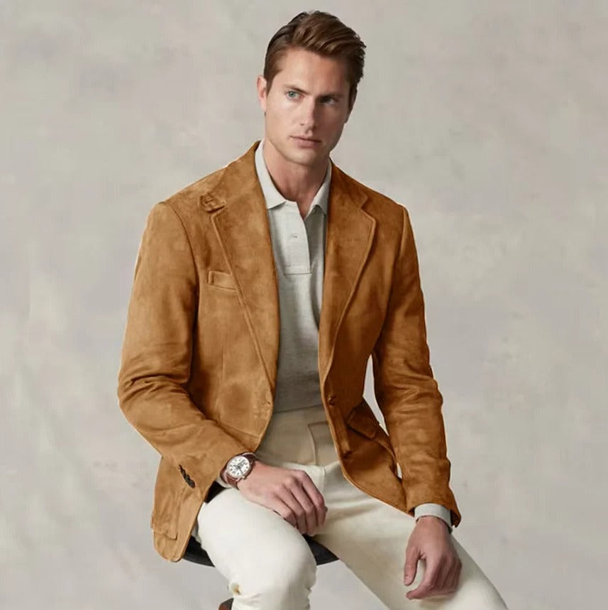 Men's Classic Blazer Structured Jacket - Fashinoza