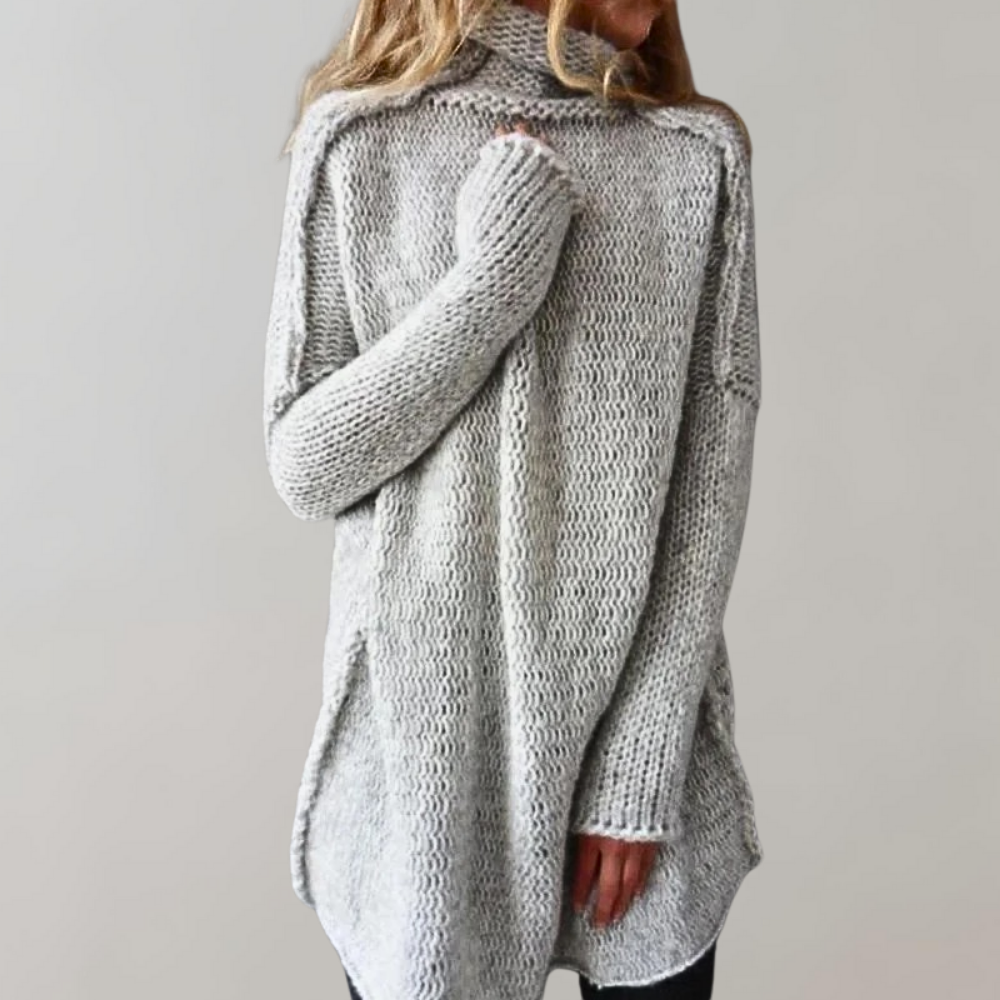 Blair | Women’s Winter Turtleneck Long Casual Knit Sweater