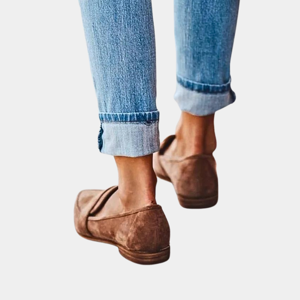Women's Slip-On Loafers Suede Look