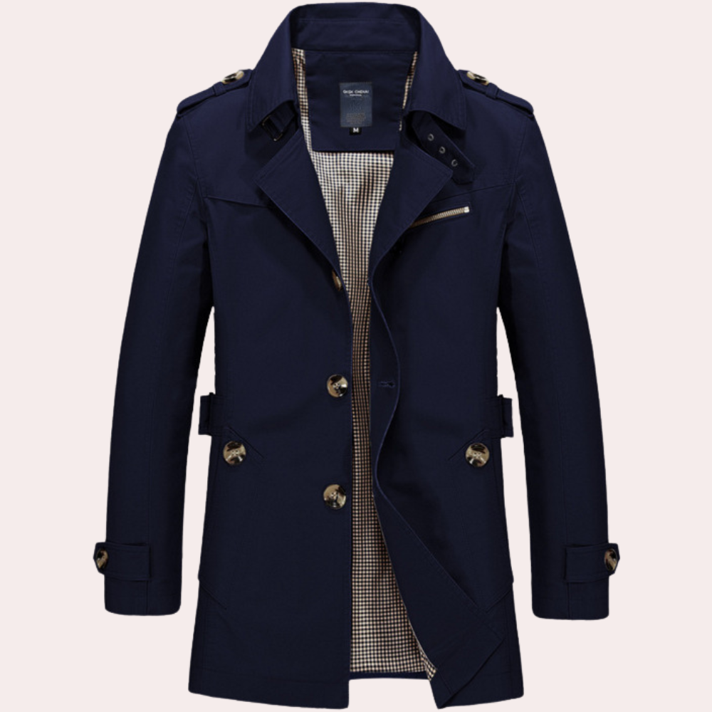Frank | Men Summer Long Trench Coat