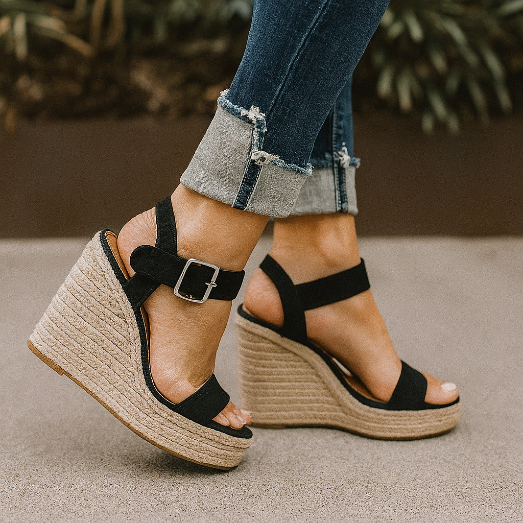 Women's Espadrille Wedge Sandals Open Toe