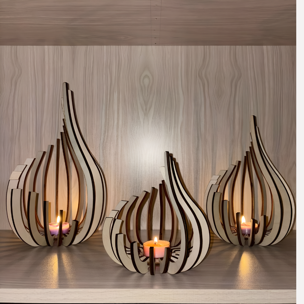 Modern Candle Holder Minimalist Glass - Fashinoza
