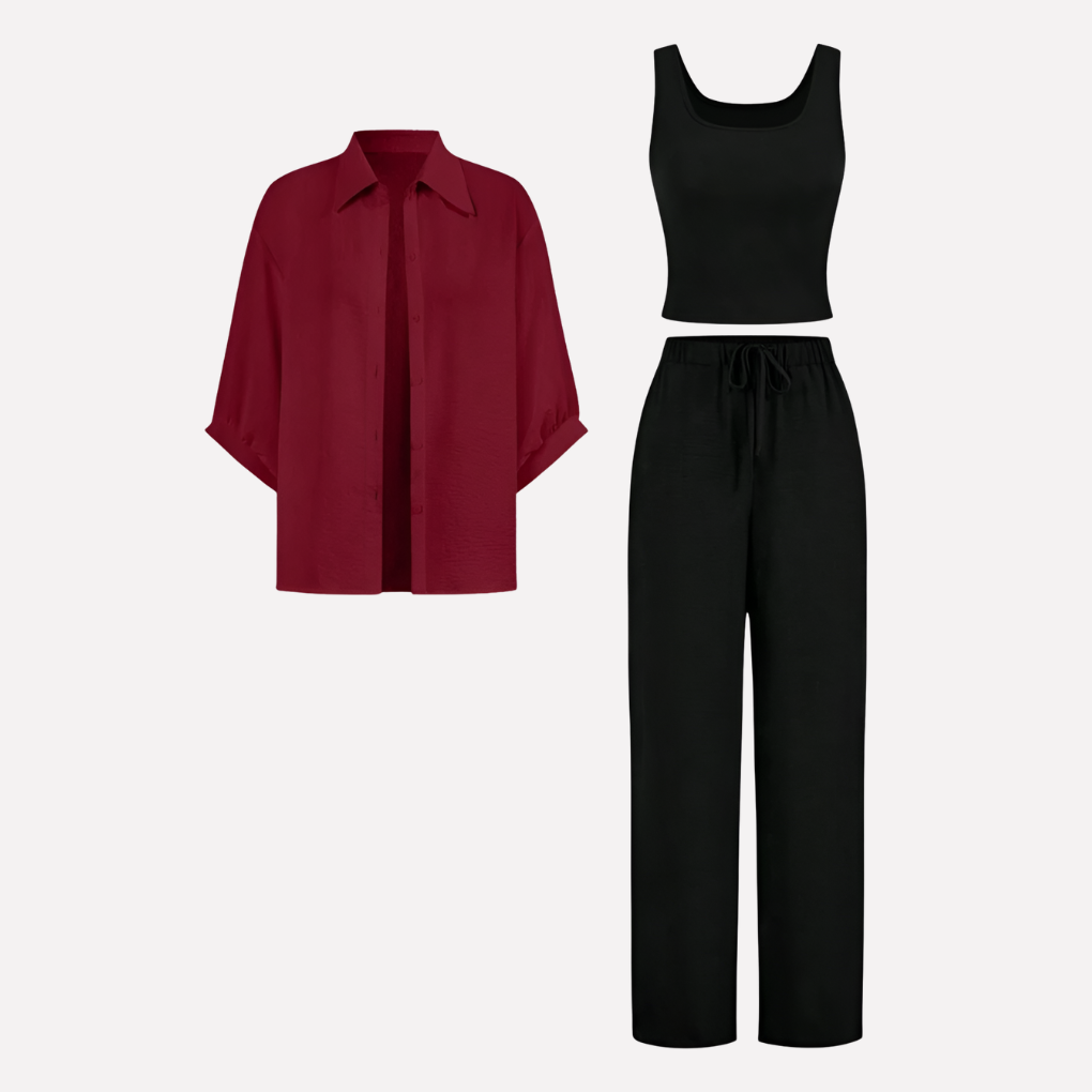 Women's 3 Piece Suit Set - Fashinoza
