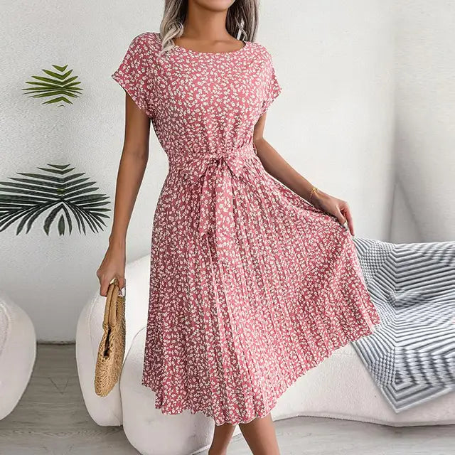 Spring Floral Midi Dress