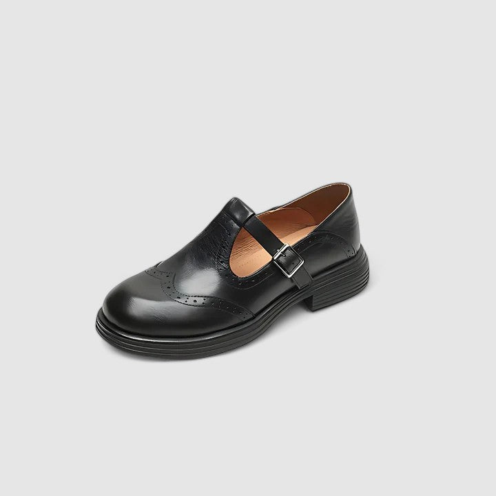 Ashley | Women Winter Buckle Strap Loafers