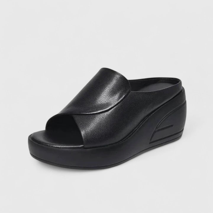 Women's Open-Toe Slip-On Platform Sandals