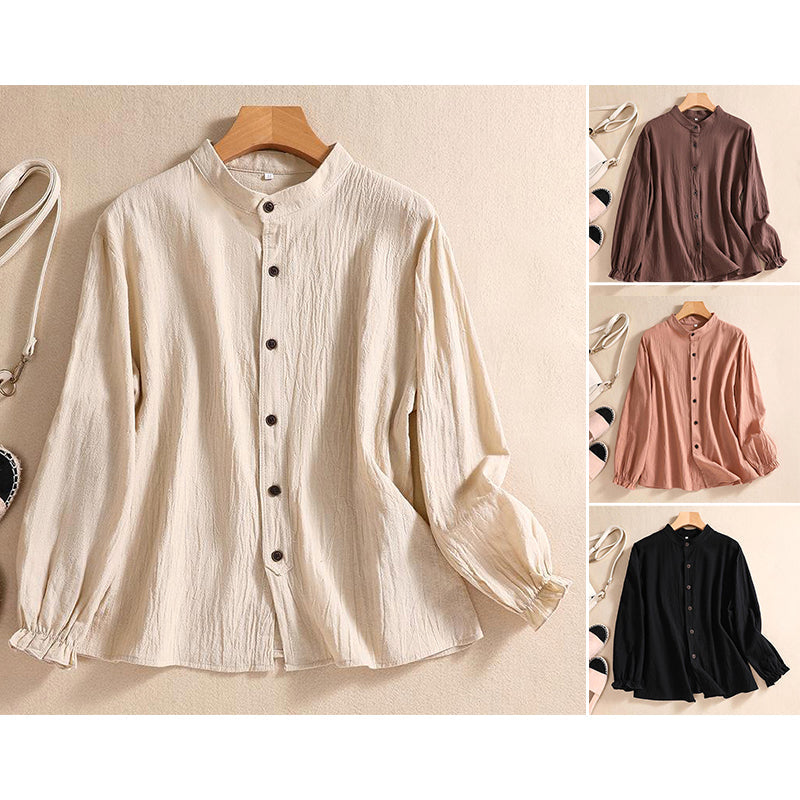 Women's Cotton Blend Tunic Blouse