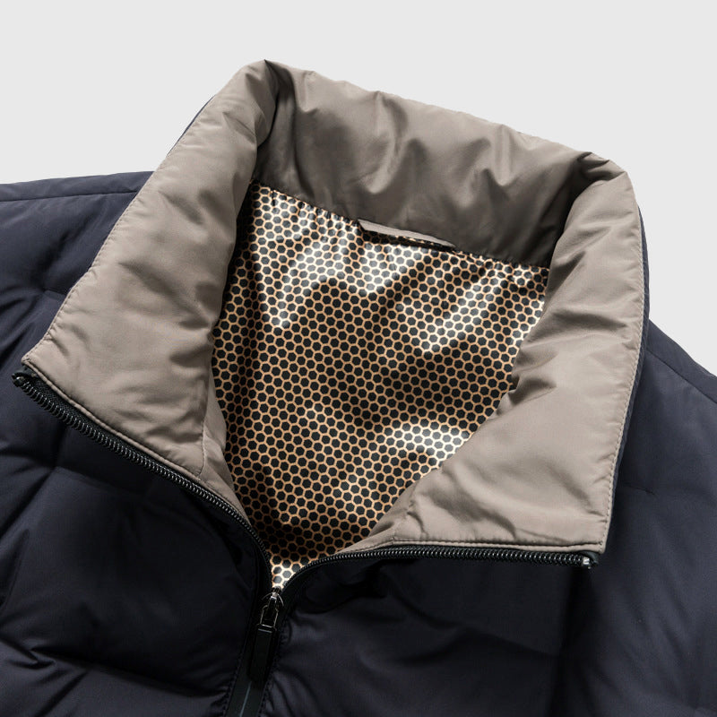 Men's Down Jacket Lightweight Insulated Water-Resistant Black